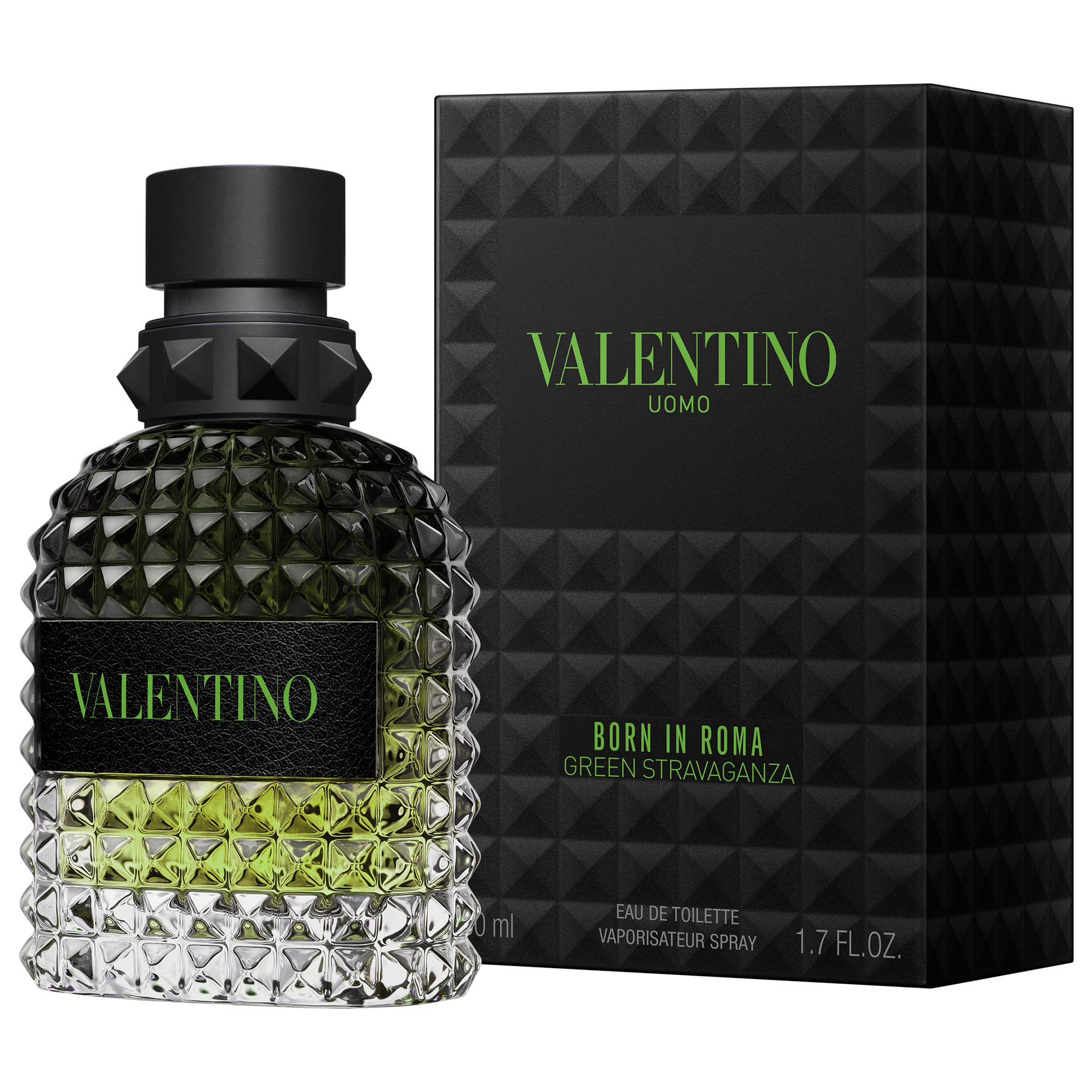 Valentino Uomo Born In Roma Green Stravaganza EDT – 3.4 Oz / 100 Ml Spray For Men