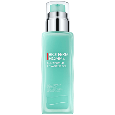 Gel Hidratante Biotherm Homme Aquapower Advanced para Piel Normal a Mixta de 75ml, descubrilo en mibelleza.uy