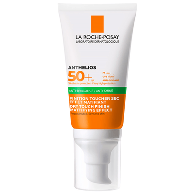 Protector Solar Anthelios La Roche-Posay Gel-Crema Antibrillos FPS50+ Sin Color, descubrilo en mibelleza.uy