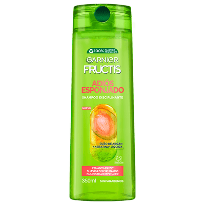 Shampoo Garnier Fructis Adiós Esponjado de 350ml, descubrilo en mibelleza.uy