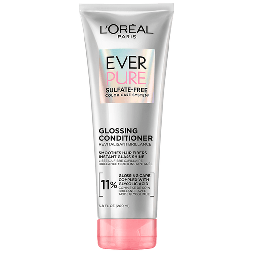Este acondicionador de brillo capilar proporciona una hidratación intensa y un brillo cristalino reflectante. Con una fórmula diseñada para el cabello apagado, deshidratado y coloreado, preserva la intensidad del color a la vez que alisa el cabello, dejándolo brillante e hidratado.