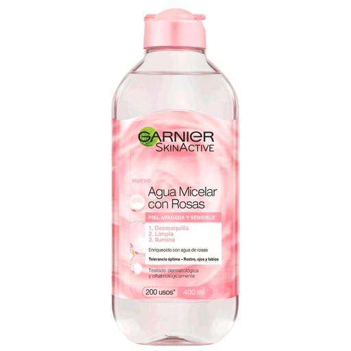 Conocé la nueva Agua Micelar de Rosas para piel opaca y sensible. Enriquecida con Agua de Rosas para potenciar la luminosidad de tu piel: limpia, desmaquilla e ilumina en un solo paso.