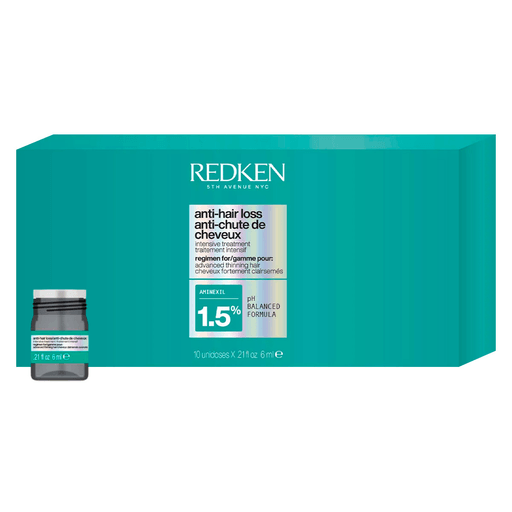 Estas ampollas Redken Acid Grow Full ayudan a reducir la caída periódica del cabello y fortalecen el anclaje desde la raíz, aportando mayor densidad y volumen. Su fórmula, enriquecida con 1,5% de Aminexil, actúa sobre el cuero cabelludo para un cabello más fuerte y saludable, con eficacia clínicamente probada.