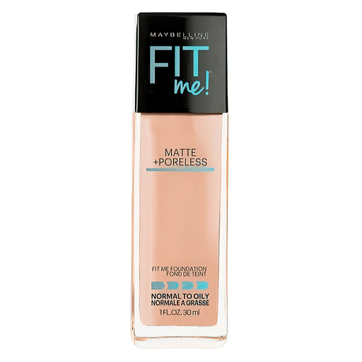La base Fit Me® Matte + Poreless matifica la piel y refina los poros para un acabado naturalmente hermoso e impecable.
