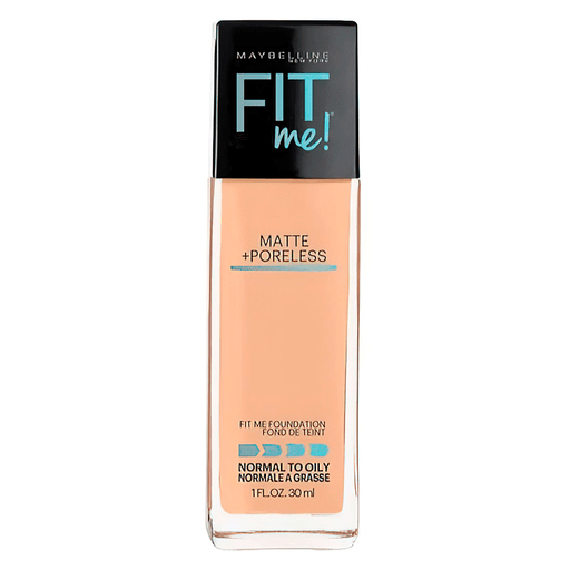 La base Fit Me® Matte + Poreless matifica la piel y refina los poros para un acabado naturalmente hermoso e impecable.