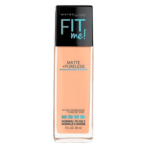 La base Fit Me® Matte + Poreless matifica la piel y refina los poros para un acabado naturalmente hermoso e impecable.