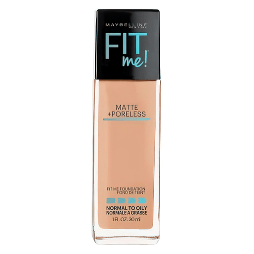 La base Fit Me® Matte + Poreless matifica la piel y refina los poros para un acabado naturalmente hermoso e impecable.