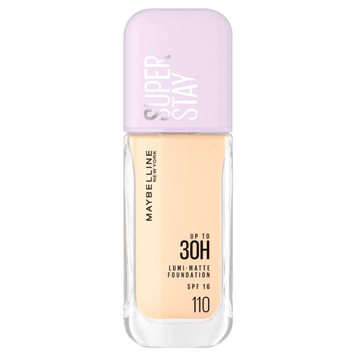 Superstay Lumi Matte, de Maybelline NY es una base de maquillaje líquida que se ve y se siente liviana, dejando la piel con un acabado liuminoso; a prueba de agua y sudor.