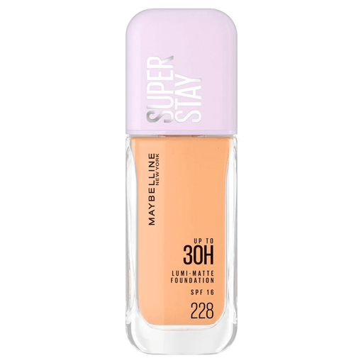 Superstay Lumi Matte, de Maybelline NY es una base de maquillaje líquida que se ve y se siente liviana, dejando la piel con un acabado liuminoso; a prueba de agua y sudor.