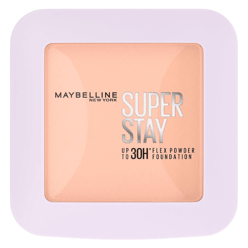 La base en polvo SuperStay Flex de Maybelline ofrece cobertura total con acabado mate aterciopelado y sensación de segunda piel. Su tecnología Jelly Flex se adapta a los movimientos del rostro sin cuartearse, brindando hasta 30 horas de duración con resistencia al agua, al sudor y a la transferencia.