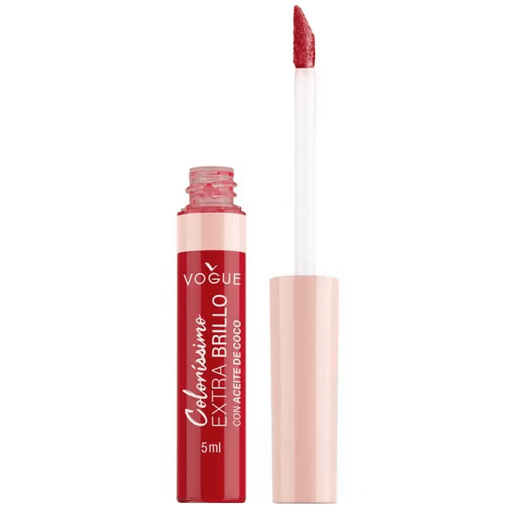 Lucí unos labios con un brillo único sin sensación pegajosa con este Gloss Colorissimo Extra Brillo de Vogue.