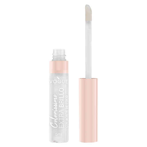 Lucí unos labios con un brillo único sin sensación pegajosa con este Gloss Colorissimo Extra Brillo de Vogue.