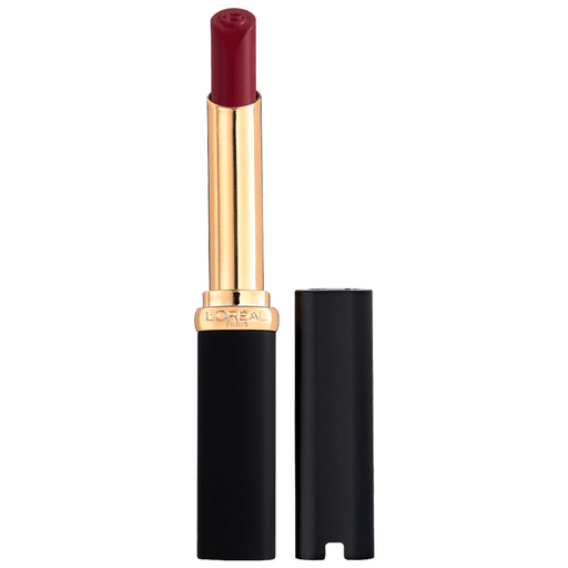 Un lápiz labial mate de color intenso que dura 16 horas. La fórmula no reseca los labios y tiene un acabado liviano y resistente a las manchas que se siente cómodo durante todo el día.
