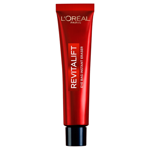 Desinflamá y suavizá las bolsas bajo los ojos en 15 minutos con Revitalift Laser Eye Bag Instant Eraser de L'Oreal. El removedor de bolsas con tecnología revolucionaria, diseñado para una transformación inmediata.