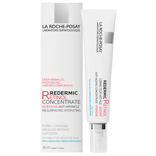 El antiedad Redermic R con Retinol de La Roche-Posay es un tratamiento para el envejecimiento causado por el sol capaz de reducir las manchas del envejecimiento de la piel.