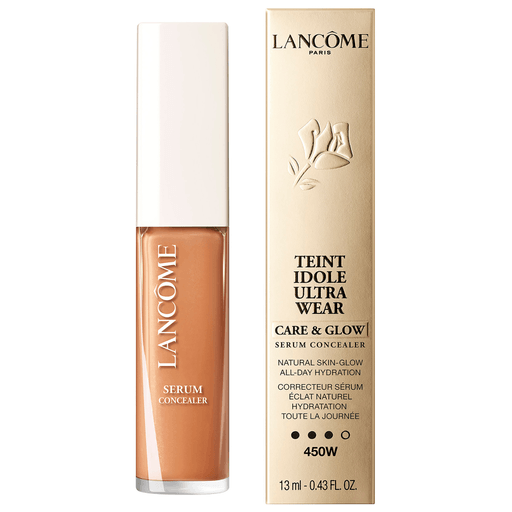 Nuevo Sérum Corrector Lancôme Teint Idole Ultra Wear que ofrece una mirada natural con un hermoso brillo duradero.