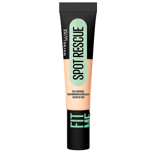 ¡Rescatá tu piel con el nuevo Fit Me Spot Rescue, el corrector que cubre y trata imperfecciones con solo un punto! Su potente fórmula con Ácido Salicílico y Vitamina C reduce el 50% de las imperfecciones en una semana, mientras controla el brillo hasta por 24hs. Con un acabado mate natural que no se cuartea, diseñado para fundirse perfectamente con tu piel. ¡Corregí y tratá tu piel al instante con Maybelline New York!