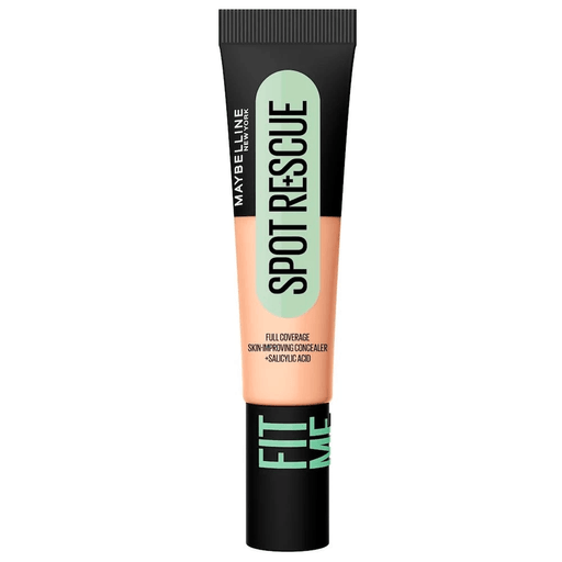 ¡Rescatá tu piel con el nuevo Fit Me Spot Rescue, el corrector que cubre y trata imperfecciones con solo un punto! Su potente fórmula con Ácido Salicílico y Vitamina C reduce el 50% de las imperfecciones en una semana, mientras controla el brillo hasta por 24hs. Con un acabado mate natural que no se cuartea, diseñado para fundirse perfectamente con tu piel. ¡Corregí y tratá tu piel al instante con Maybelline New York!