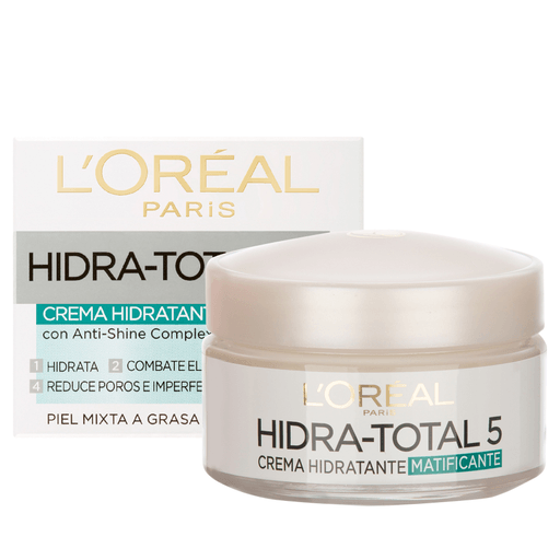 Crema hidratante matificante para pieles mixtas a grasas con 5 beneficios: hidrata, combate el brillo, reequilibra y reduce poros e imperfecciones. Tipo de piel: Normal
Mixta
