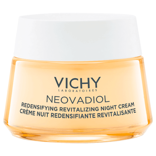 Crema de noche Neovadiol peri-menopausia, para todo tipo de pieles. Activa los mecanismos antiedad de la piel en la menopausia otorgando densidad y luminosidad.