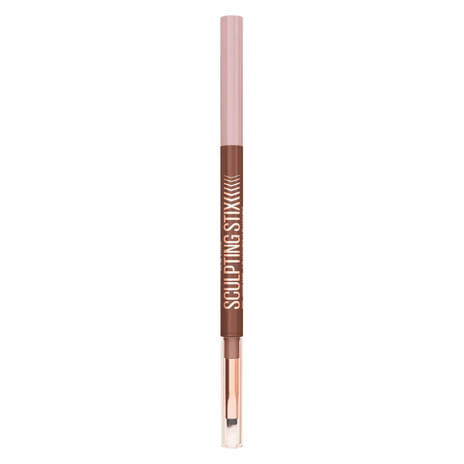 El delineador de ojos Sculpting Stix 2 en 1 combina una punta biselada de alta precisión con un pincel difuminador para crear looks definidos o suaves, con un acabado mate cremoso y hasta 24 horas de duración.