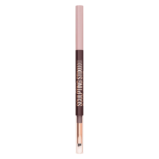 El delineador de ojos Sculpting Stix 2 en 1 combina una punta biselada de alta precisión con un pincel difuminador para crear looks definidos o suaves, con un acabado mate cremoso y hasta 24 horas de duración.