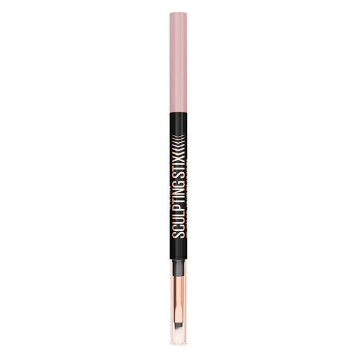 El delineador de ojos Sculpting Stix 2 en 1 combina una punta biselada de alta precisión con un pincel difuminador para crear looks definidos o suaves, con un acabado mate cremoso y hasta 24 horas de duración.