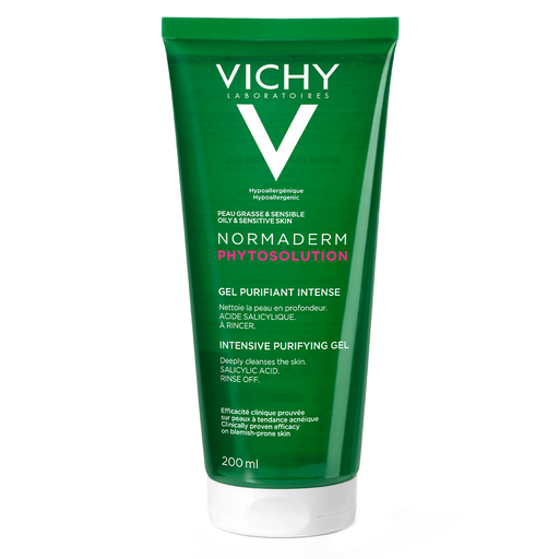 Gel limpiador de origen vegetal, compuesto por agentes espumantes que purifican en profundidad la piel sin dañarla.