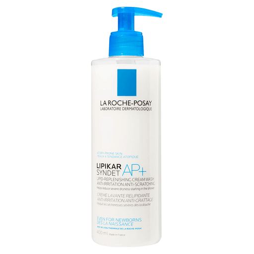 Lipikar Syndet AP+ de La Roche-Posay es un gel de higiene suave para pieles extremadamente secas, con dermatitis atópica y/o eczemas. Es apto desde el primer día de vida, para bebés, niños y adultos.
