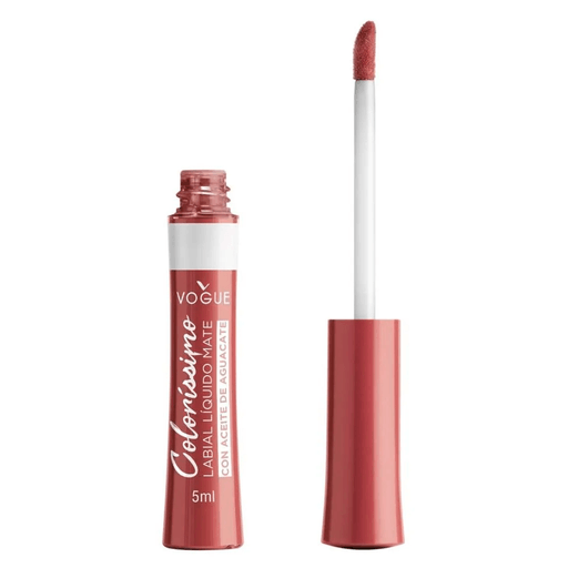 El labial líquido Vogue Colorissimo dejará tus labios coloridos y con un acabado mate por hasta 8 horas.