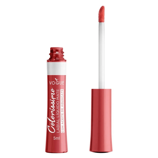 El labial líquido Vogue Colorissimo dejará tus labios coloridos y con un acabado mate por hasta 8 horas.