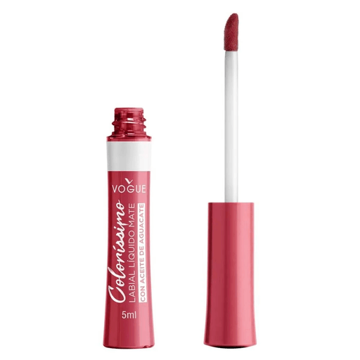 El labial líquido Vogue Colorissimo dejará tus labios coloridos y con un acabado mate por hasta 8 horas.