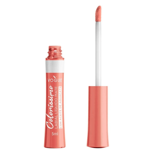 El labial líquido Vogue Colorissimo dejará tus labios coloridos y con un acabado mate por hasta 8 horas.