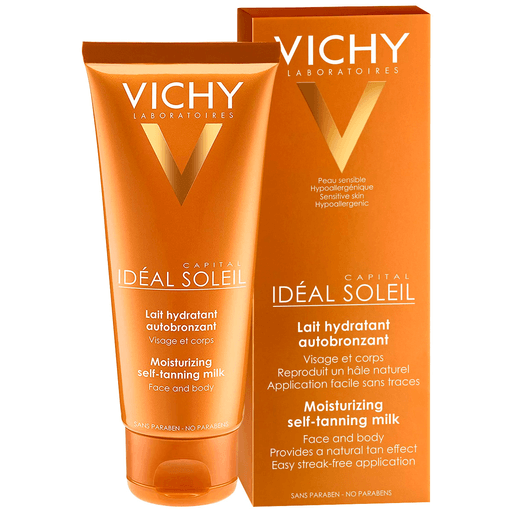 Tu piel bronceada y con un color único desde la primera aplicación con la Leche Autobronceante de Vichy. Además sus ingredientes hidratan la piel por 8 horas.
