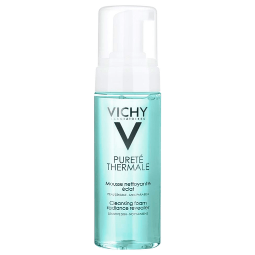 El Mousse de limpieza Pureté Thermale de Vichy deja tu piel limpia, purificada e iluminada, sin impurezas y totalmente descansada.