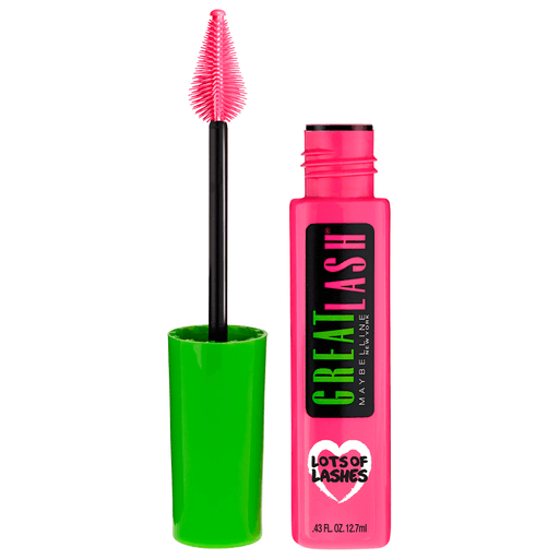 Great Lash® Lash Lots of Lashes® tiene un cepillo en forma de corazón que captura cada pestaña para multiplicar el impacto. Fórmula enjuagable.
