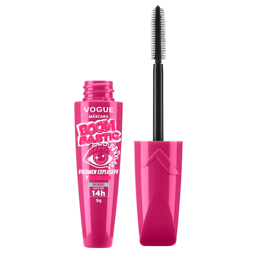 La máscara de pestañas Boombastic de Vogue está formulada para brindar un volumen extremo y una definición impactante con una larga duración. Su innovador cepillo aplicador Bloom Flex, con cerdas flexibles, envuelve y separa cada pestaña desde la raíz hasta la punta, logrando una aplicación uniforme y precisa sin formar grumos, para una mirada intensa, definida y de gran impacto durante todo el día.