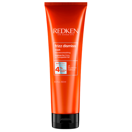 Máscara de tratamiento suavizante intensivo para todo tipo de cabello rebelde, propenso al frizz.