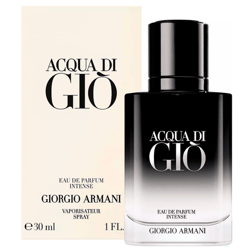 Acqua di Giò Intense EDP de Giorgio Armani, es una potente fragancia que captura la intensidad elemental del momento en que el mar se encuentra con la tierra.