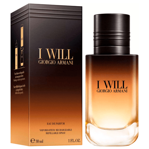 Giorgio Armani I Will EDP es una nueva interpretación de la masculinidad: intensa y sofisticada, celebra la fuerza, la confianza y la determinación. Una fragancia oriental amaderada decidida para hombre, con un carácter distintivo que deja una estela elegante e inconfundible.