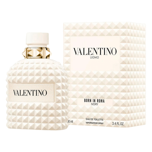 Born In Roma Rendez-Vous Ivory Uomo para él es una fragancia intensa y moderna que combina notas de bergamota, lavanda y maderas ahumadas, inspirada en la energía vibrante del legendario Studio 54™.