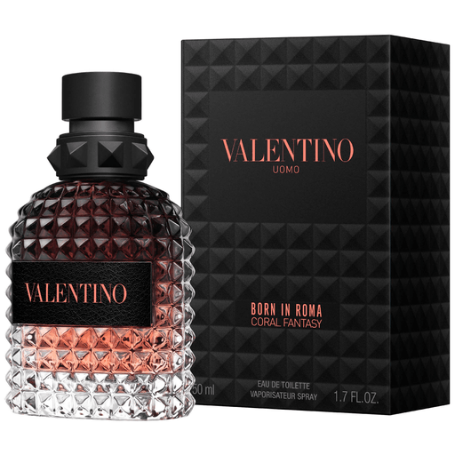 Con Born In Roma Coral Fantasy Uomo, Valentino te invita a un nuevo atardecer romano. Cuando la luz de color coral inunda el horizonte, es hora de una nueva expresión de fantasía.