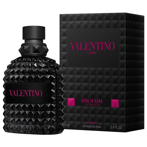 Born in Roma Extradose Uomo para él es una fragancia fougère amaderada y ambarada, creada con una extradosis de vetiver, amplificada por notas intensamente especiadas y lavandín para una seducción extra.