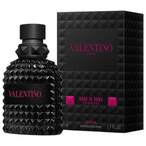 Born in Roma Extradose Uomo para él es una fragancia fougère amaderada y ambarada, creada con una extradosis de vetiver, amplificada por notas intensamente especiadas y lavandín para una seducción extra.
