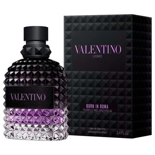 Valentino Born in Roma Purple Melancholia Eau de Toilette invita a los hombres a redescubrir los recuerdos que los definen. Es una fragancia para hombres que abrazan su individualidad y se expresan libremente.