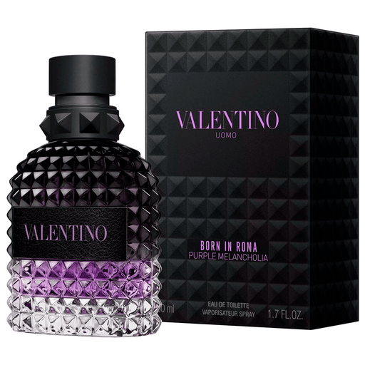 Valentino Born in Roma Purple Melancholia Eau de Toilette invita a los hombres a redescubrir los recuerdos que los definen. Es una fragancia para hombres que abrazan su individualidad y se expresan libremente.