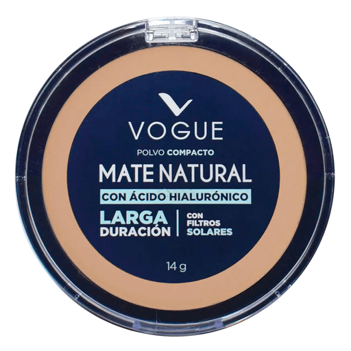 Polvo Compacto Mate Natural es un polvo que además de brindar un acabado mate natural de larga duración tiene el beneficio de antipolución con una textura sedosa.