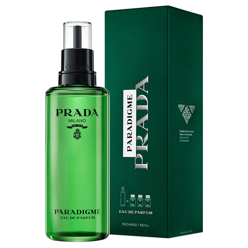 Paradigme EDP, una fragancia masculina de Prada. Una fragancia que trasciende las preconcepciones tradicionales al preguntar: ¿y si hubiera otra manera? Una pregunta que es una invitación a experimentar y abrir nuevas perspectivas. La confianza redefinida como curiosidad, la fuerza como delicadeza y el éxito como la libertad de crear tu propio paradigma. 