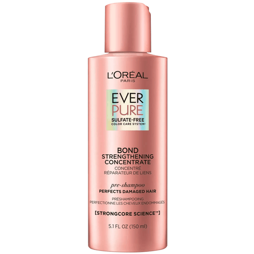 EverPure Bond Strengthening Pre-Shampoo es un tratamiento que fortalece el cabello débil desde el interior. Cuando el cabello está teñido, decolorado y dañado puede debilitarse desde dentro. El sistema EverPure Bond Repair penetra en el interior del córtex capilar para reconstruir los enlaces capilares débiles.
