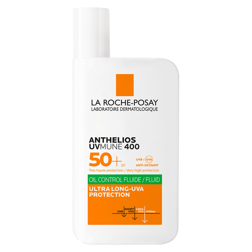 El Protector Solar Anthelios Uvmune 400 Oil Control Fluido SPF50+ 50ml es la solución perfecta para quienes buscan protección frente a los rayos UVA ultra-largos. Gracias a su tecnología oil-control, este protector solar es ultraresistente y mantiene la piel sin brillos indeseados durante todo el día. Su textura fluida ligera con acabado invisible proporciona una sensación agradable y no grasa en la piel. Además, no deja marcas blancas, lo cual lo convierte en un producto perfecto para utilizar tanto en el rostro como en el cuerpo.